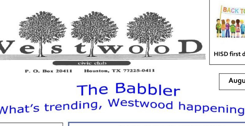 Westwood Babbler- Dec.  – next issue in late January 2024🗞